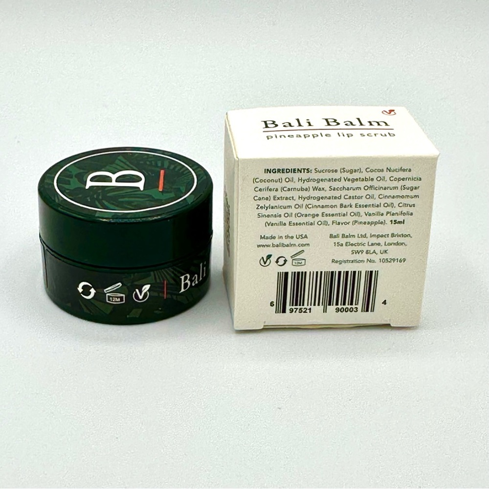 Bali Balm Pineapple Lip Scrub Full Size 15ml BNIB - Picture 2 of 4